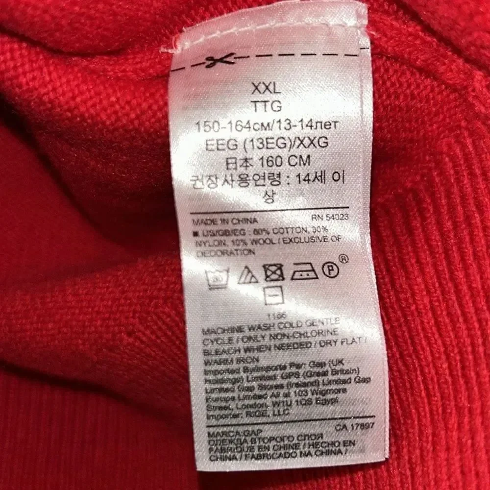 Gap Boys Wool Blend Hoodie Sweater Top(Size XXL)
